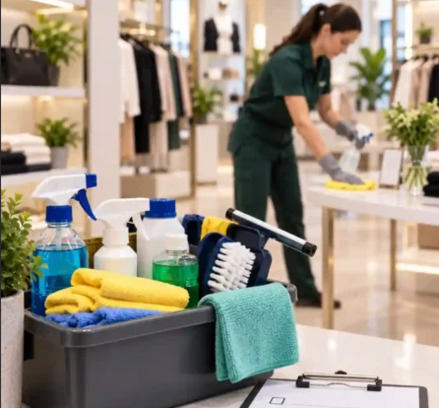 shop cleaning service Dubai